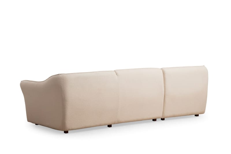 Damor Svängd Soffa 3-sits Beige - Möbler - Vardagsrum - Soffor - 3-sits soffor