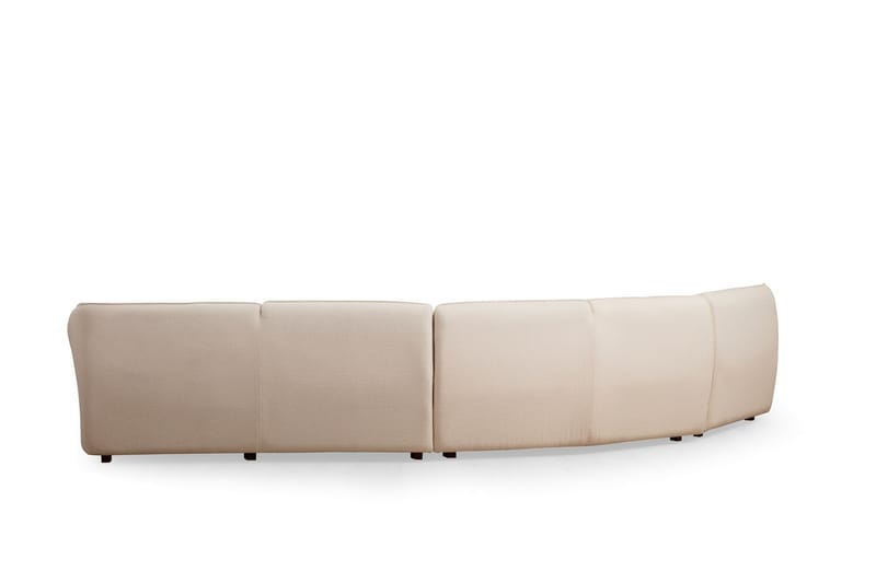 Damor Svängd Soffa 4-sits Beige - Möbler - Vardagsrum - Soffor - 4-sits soffor