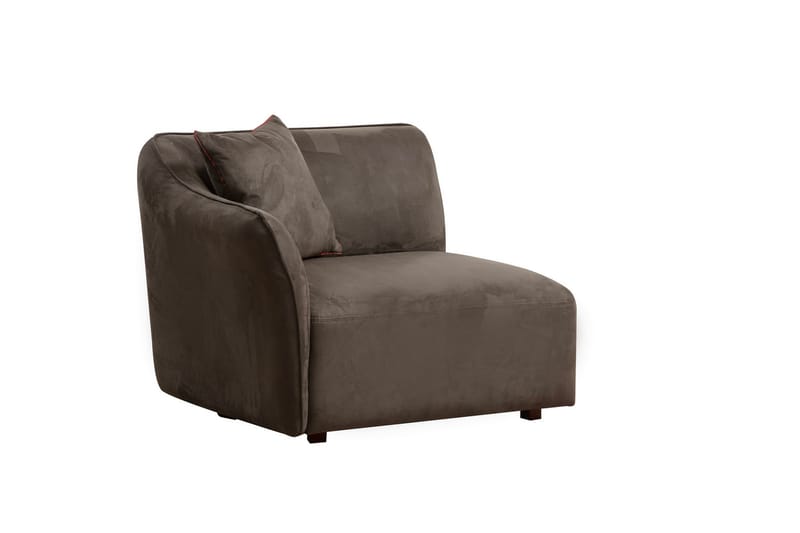 Damor Svängd Soffa 4-sits Brun - Möbler - Vardagsrum - Soffor - 4-sits soffor