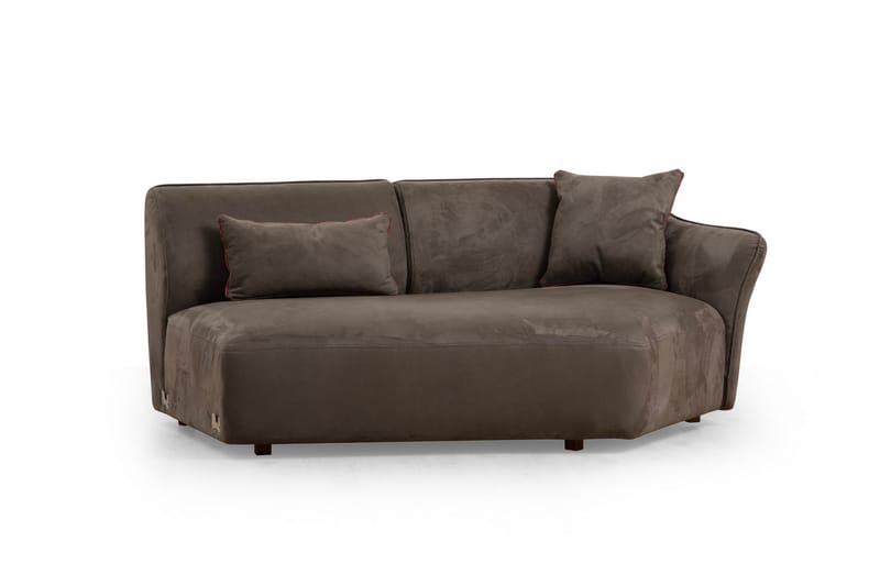 Damor Svängd Soffa 4-sits Brun - Möbler - Vardagsrum - Soffor - 4-sits soffor