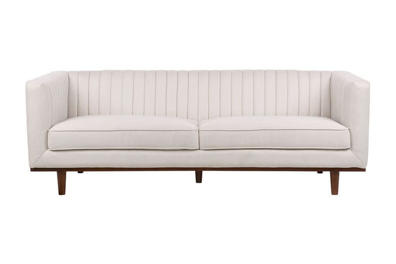 Daymian Soffa 3-sits - Beige/Mörkt trä - Möbler - Vardagsrum - Soffor - 3-sits soffor