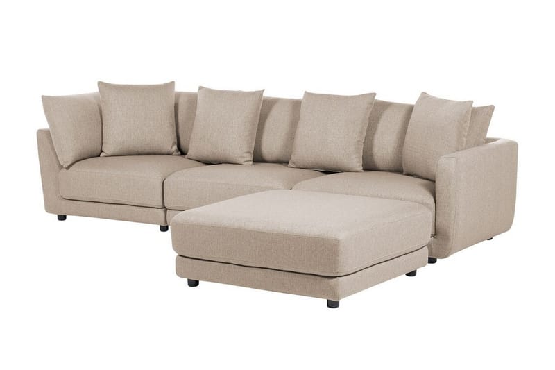 Delisha Soffa 3-sits - Beige/Svart - Möbler - Vardagsrum - Soffor - 3-sits soffor