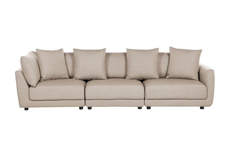 Delisha Soffa 3-sits - Beige/Svart - Möbler - Vardagsrum - Soffor - 3-sits soffor