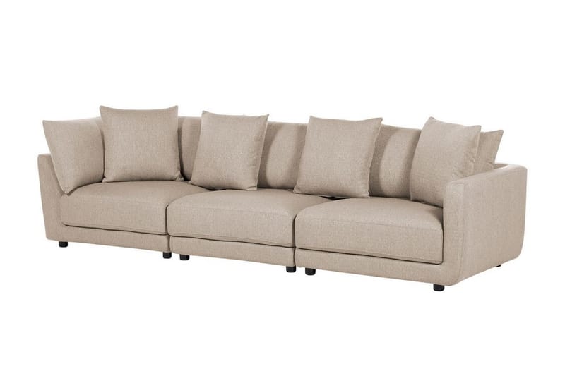 Delisha Soffa 3-sits - Beige/Svart - Möbler - Vardagsrum - Soffor - 3-sits soffor