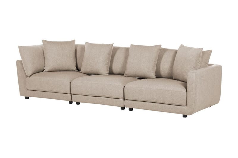 Delisha Soffa 3-sits - Beige/Svart - Möbler - Vardagsrum - Soffor - 3-sits soffor