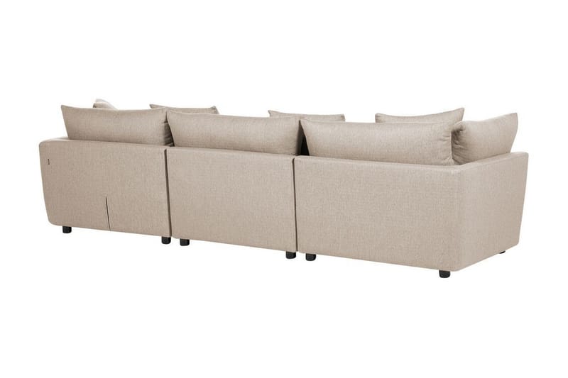 Delisha Soffa 3-sits - Beige/Svart - Möbler - Vardagsrum - Soffor - 3-sits soffor