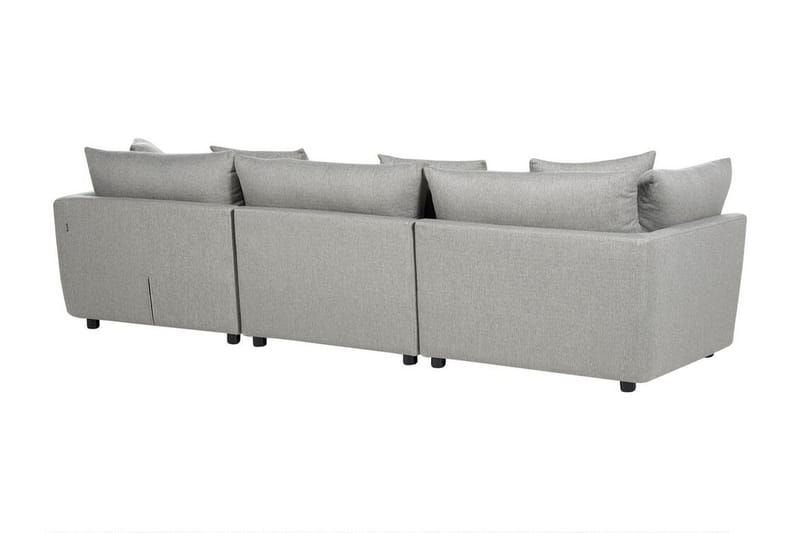 Delisha Soffa 3-sits - Grå/Svart - Möbler - Vardagsrum - Soffor - 3-sits soffor