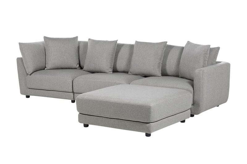 Delisha Soffa 3-sits - Grå/Svart - Möbler - Vardagsrum - Soffor - 3-sits soffor