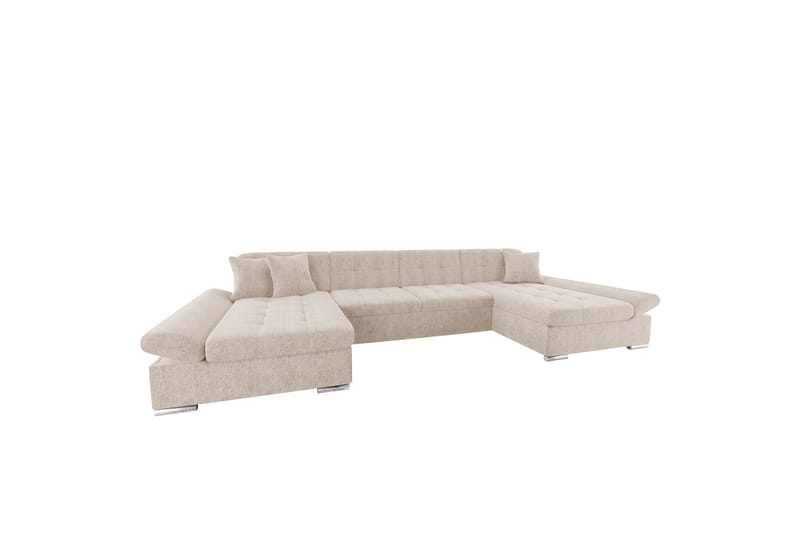 Dewitt Soffa Dubbeldivan 4-sits - Beige - Möbler - Vardagsrum - Soffor - U-soffor