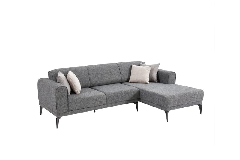 Anadi Soffa m. Divan 4-sits Grå - Möbler - Vardagsrum - Soffor - Divansoffa & schäslong