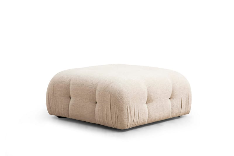 BELGIN Bubblig Divansoffa 3-sits 288 cm Ljusbeige - Möbler - Vardagsrum - Soffor - Divansoffa & schäslong