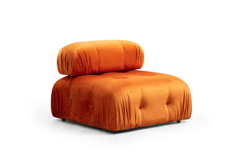 BELGIN Bubblig Divansoffa 3-sits 288 cm Orange - Möbler - Vardagsrum - Soffor - Divansoffa & schäslong