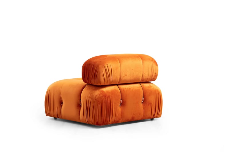 BELGIN Bubblig Divansoffa 3-sits 288 cm Orange - Möbler - Vardagsrum - Soffor - Divansoffa & schäslong