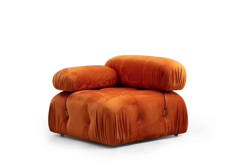 BELGIN Bubblig Divansoffa 3-sits 288 cm Orange - Möbler - Vardagsrum - Soffor - Divansoffa & schäslong