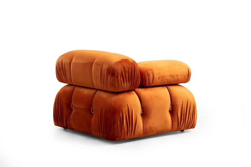 BELGIN Bubblig Divansoffa 3-sits 288 cm Orange - Möbler - Vardagsrum - Soffor - Divansoffa & schäslong