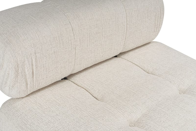 BELGIN Bubblig Divansoffa 3-sits 315 cm Ljusbeige - Möbler - Vardagsrum - Soffor - Divansoffa & schäslong