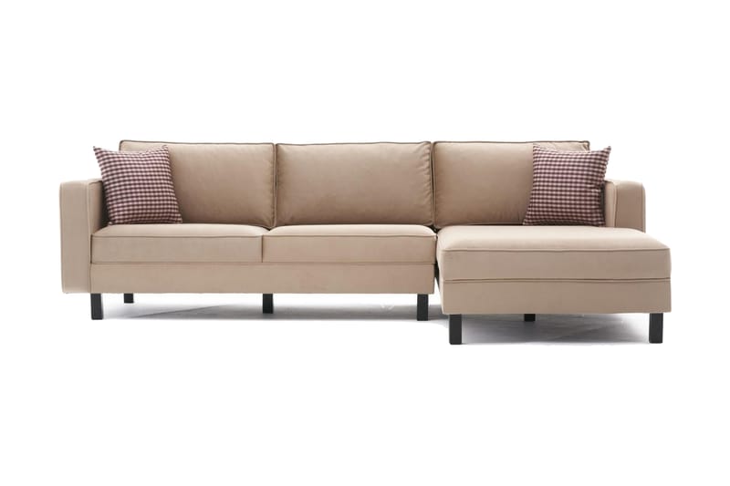 BELLSON Soffa m. Divan 4-sits Beige - Möbler - Vardagsrum - Soffor - Divansoffa & schäslong