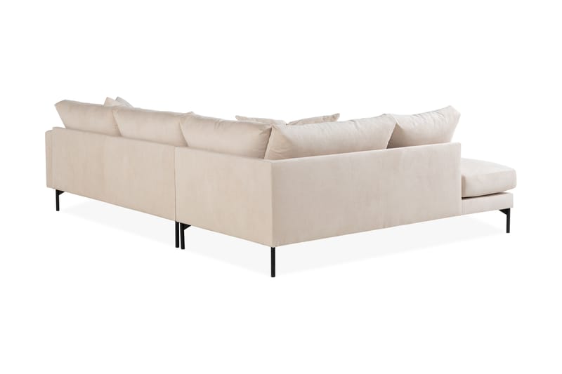 CONCAN 4-sits Soffa med Schäslong Vänster Beige/Svart - Möbler - Vardagsrum - Soffor - Divansoffa & schäslong