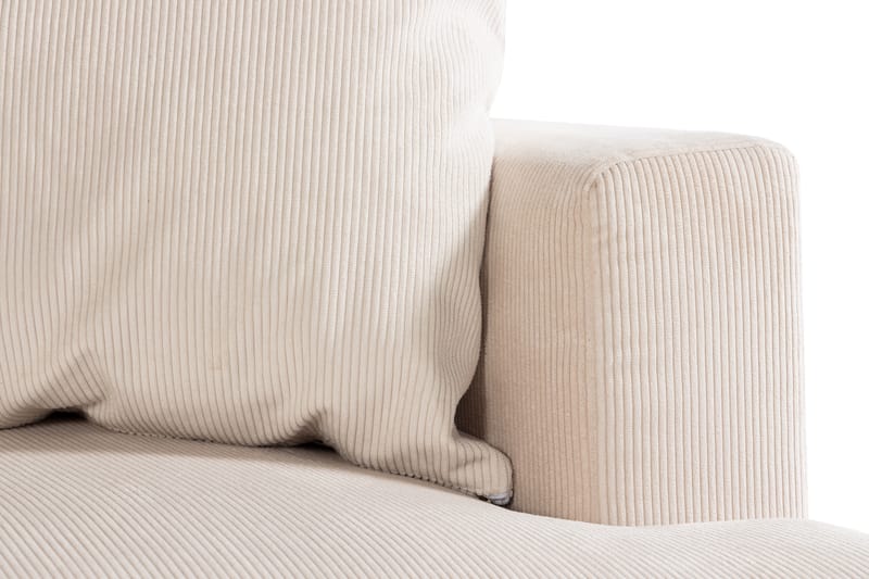 CONCAN 4-sits Soffa med Schäslong Vänster Beige/Svart - Möbler - Vardagsrum - Soffor - Divansoffa & schäslong