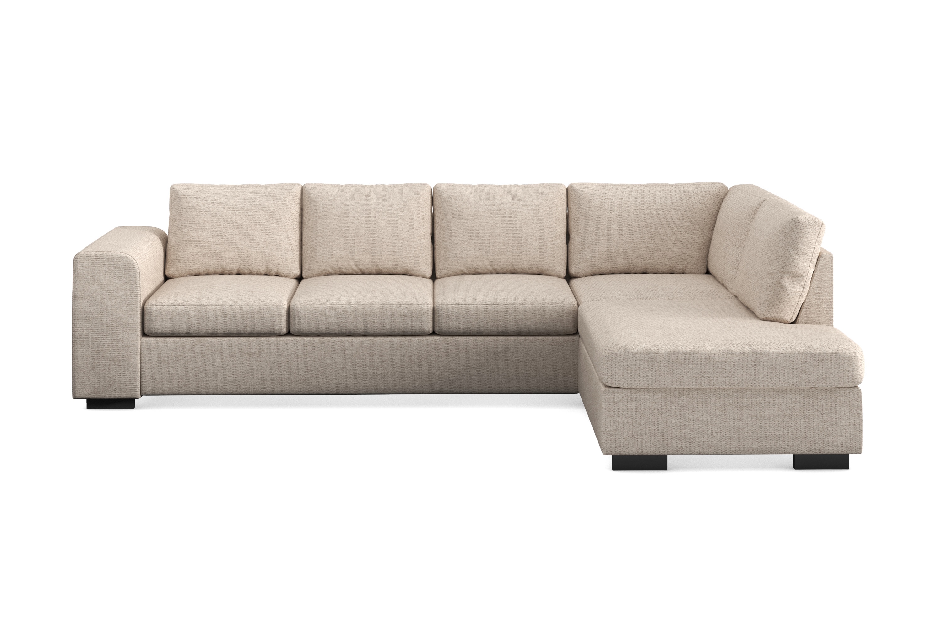 CONNECT Soffa med Schäslong Höger Beige –