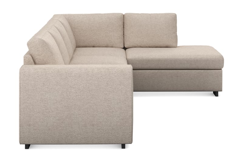 CONNECT Soffa med Schäslong Höger Beige - Divansoffa & schäslong