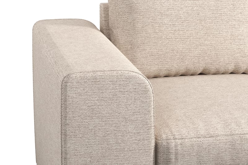 CONNECT Soffa med Schäslong Höger Beige - Divansoffa & schäslong