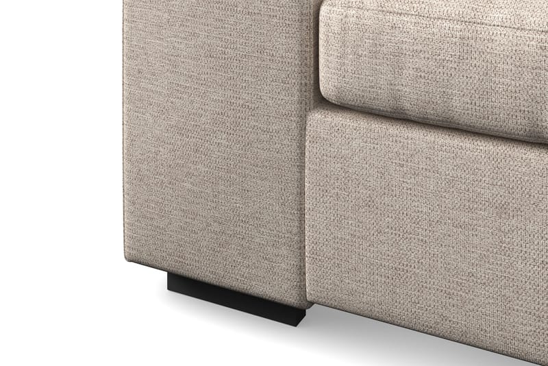 CONNECT Soffa med Schäslong Höger Beige - Divansoffa & schäslong