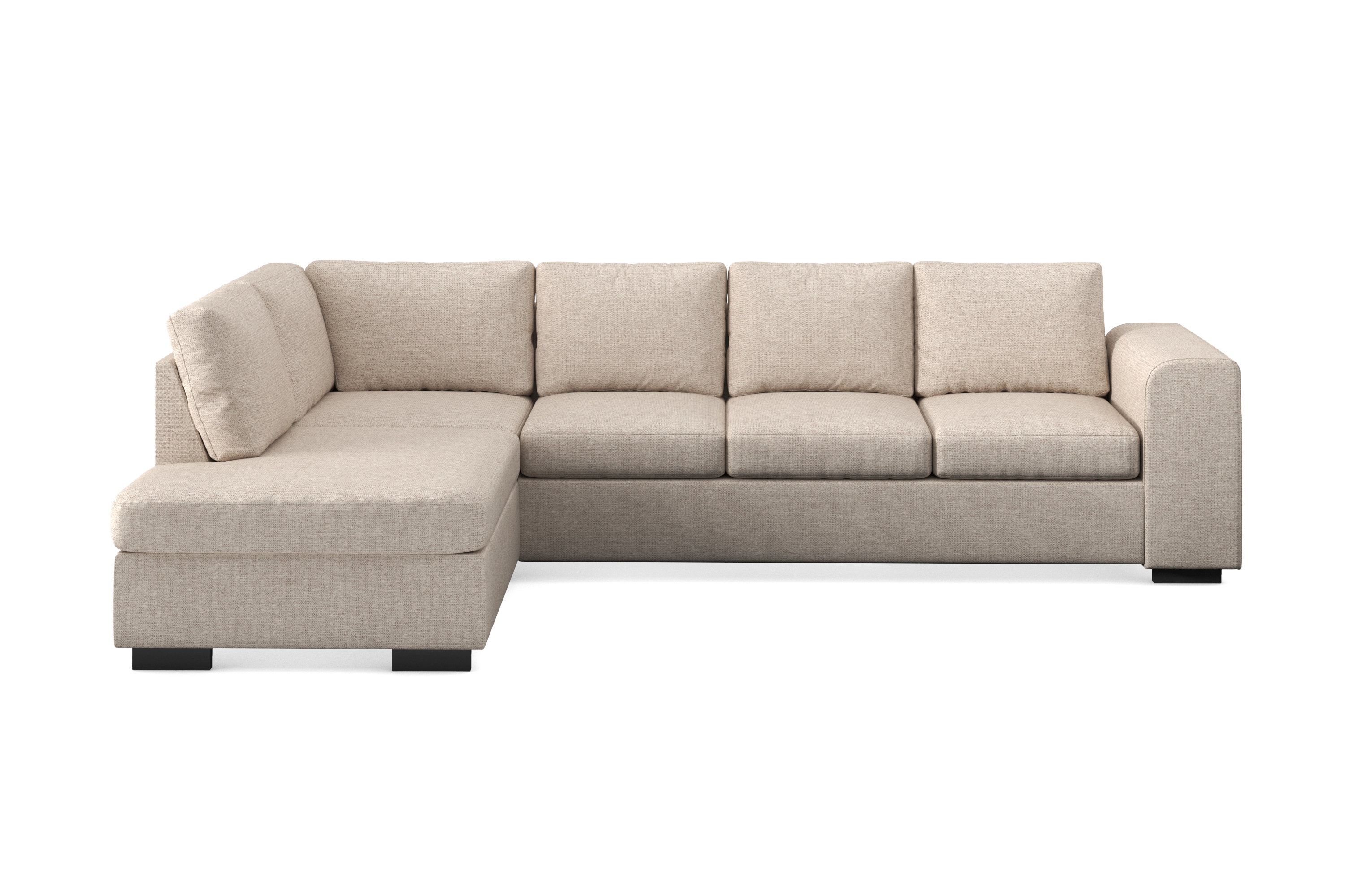 CONNECT Soffa med Schäslong Vänster Beige –