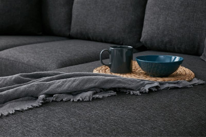 ENSGAS Soffa m. Divan 4-sits Antracit - Möbler - Vardagsrum - Soffor - Divansoffa & schäslong