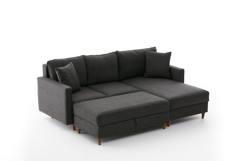 ENSGAS Soffa m. Divan 4-sits Antracit - Möbler - Vardagsrum - Soffor - Divansoffa & schäslong