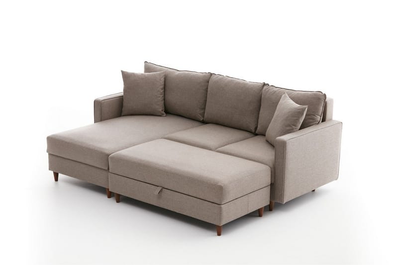 ENSGAS Soffa m. Divan 4-sits Beige - Möbler - Vardagsrum - Soffor - Divansoffa & schäslong