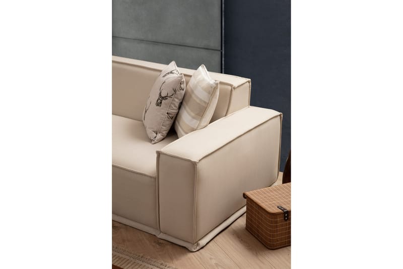 Heddon Soffa m. Divan 3-sits Beige - Möbler - Vardagsrum - Soffor - Divansoffa & schäslong