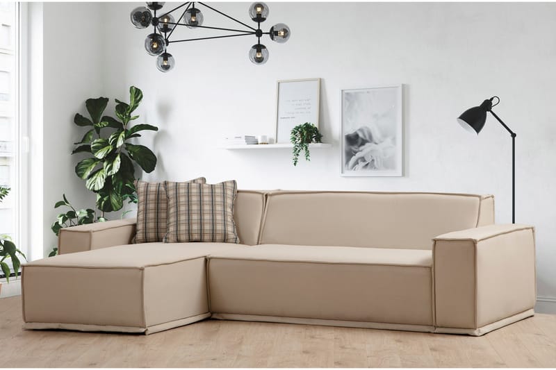 Heddon Soffa m. Divan 3-sits Beige - Möbler - Vardagsrum - Soffor - Divansoffa & schäslong