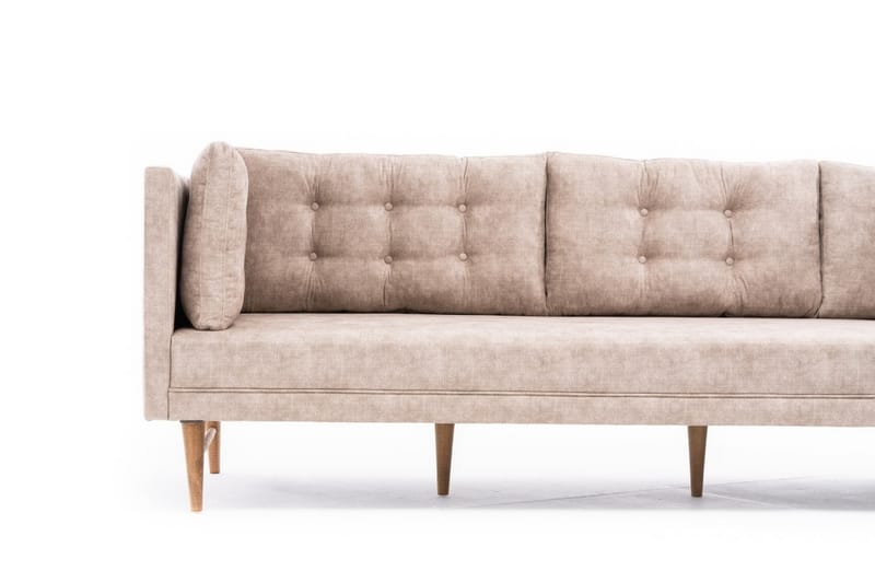 INDONESIA Soffa m. Divan 4-sits Cream - Möbler - Vardagsrum - Soffor - Divansoffa & schäslong