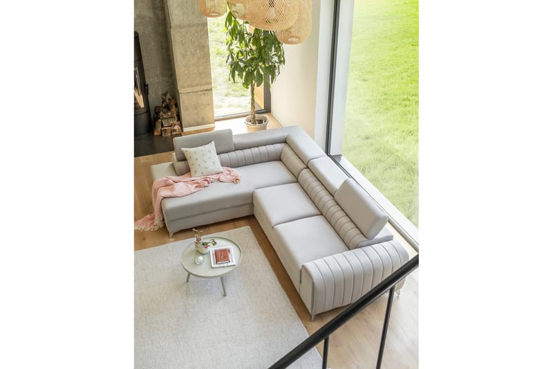 LAURISA Schäslongsoffa Vänster Beige - Möbler - Vardagsrum - Soffor - Divansoffa & schäslong