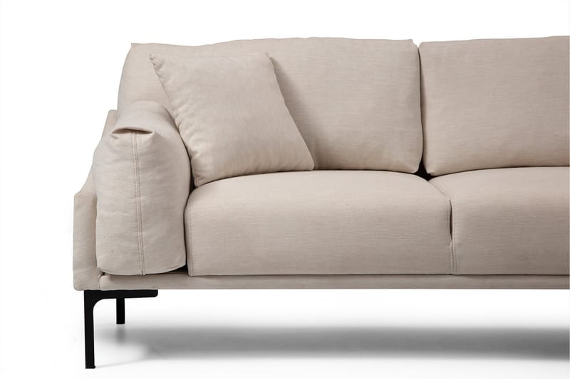 Lintley Soffa m. Divan 4-sits Cream - Möbler - Vardagsrum - Soffor - Divansoffa & schäslong