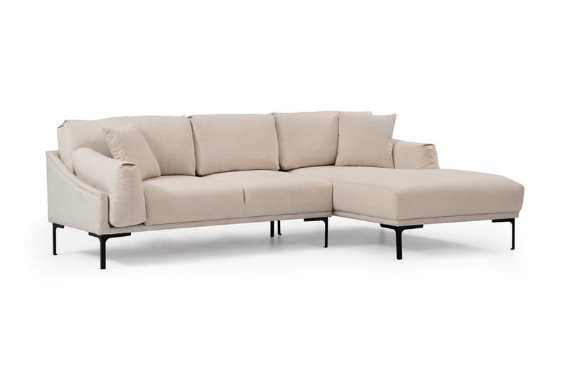 Lintley Soffa m. Divan 4-sits Cream - Möbler - Vardagsrum - Soffor - Divansoffa & schäslong