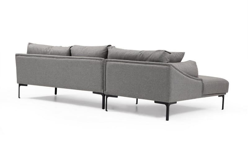 Lintley Soffa m. Divan 4-sits Grå - Möbler - Vardagsrum - Soffor - Divansoffa & schäslong