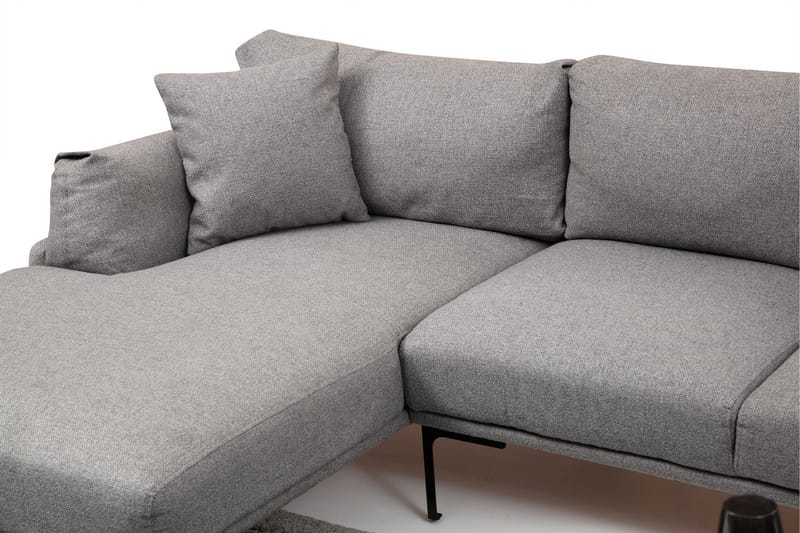 Lintley Soffa m. Divan 4-sits Grå - Möbler - Vardagsrum - Soffor - Divansoffa & schäslong