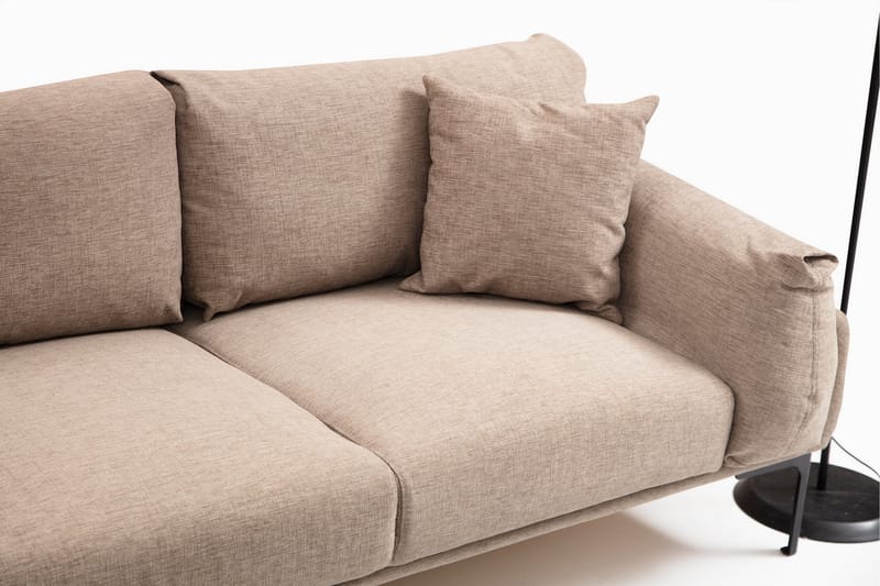 Lintley Soffa m. Divan 4-sits Mocha - Möbler - Vardagsrum - Soffor - Divansoffa & schäslong