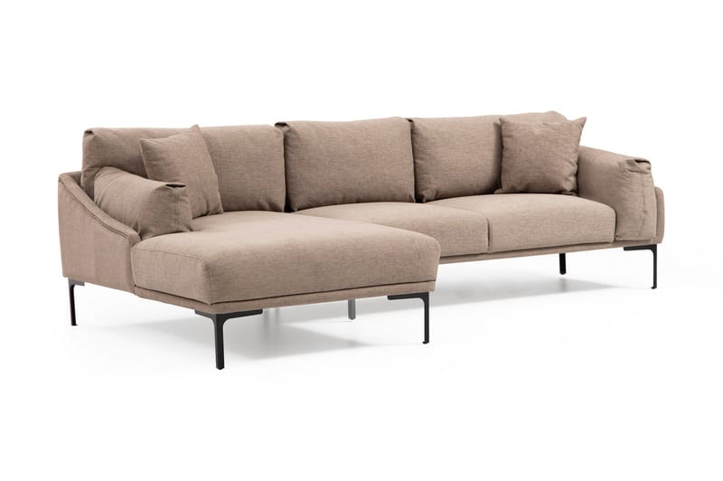 Lintley Soffa m. Divan 4-sits Mocha - Möbler - Vardagsrum - Soffor - Divansoffa & schäslong