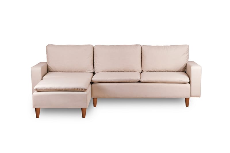 Lungo  Soffa m. Divan 4-sits Beige - Möbler - Vardagsrum - Soffor - Divansoffa & schäslong