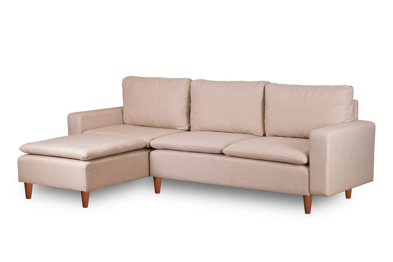 Lungo  Soffa m. Divan 4-sits Beige - Möbler - Vardagsrum - Soffor - Divansoffa & schäslong