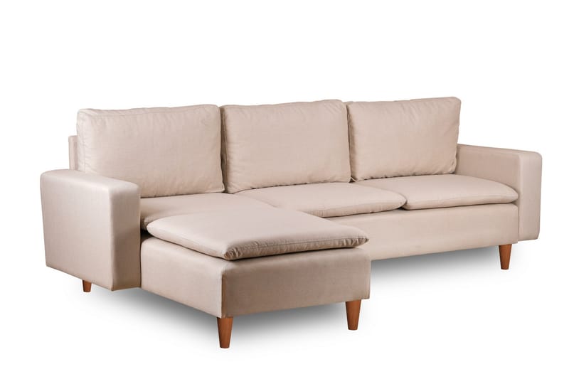 Lungo  Soffa m. Divan 4-sits Beige - Möbler - Vardagsrum - Soffor - Divansoffa & schäslong