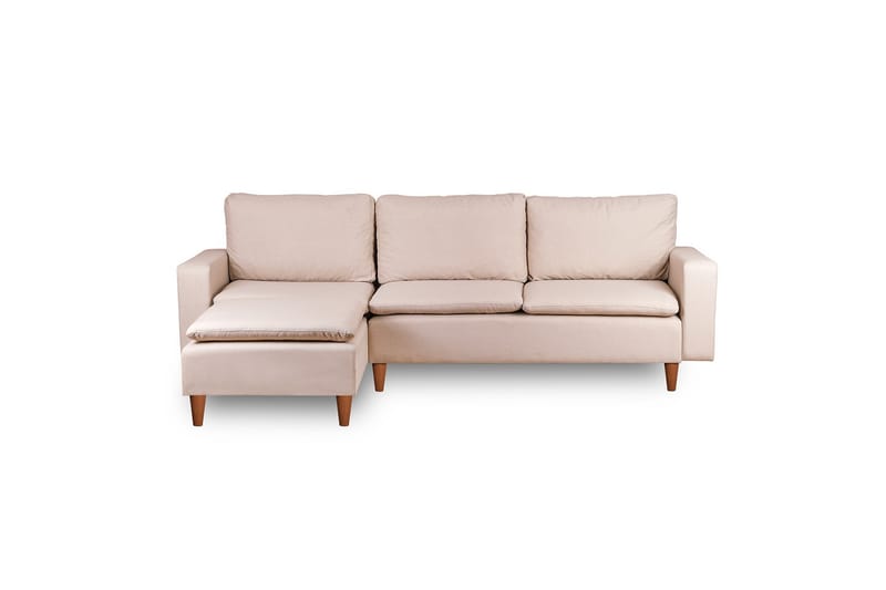 Lungo  Soffa m. Divan 4-sits Beige - Möbler - Vardagsrum - Soffor - Divansoffa & schäslong