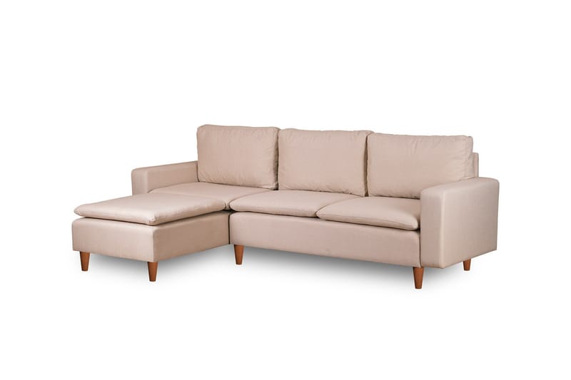 Lungo  Soffa m. Divan 4-sits Beige - Möbler - Vardagsrum - Soffor - Divansoffa & schäslong