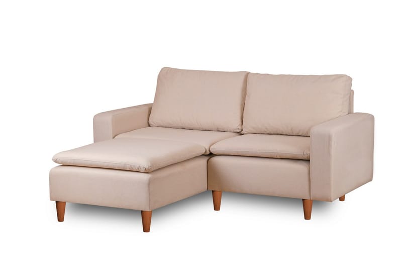 Lungo  Soffa m. Divan 4-sits Beige - Möbler - Vardagsrum - Soffor - Divansoffa & schäslong