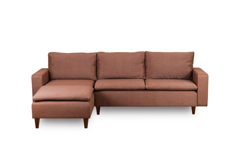 Lungo  Soffa m. Divan 4-sits Ljusbrun - Möbler - Vardagsrum - Soffor - Divansoffa & schäslong