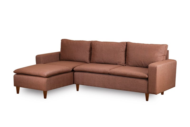 Lungo  Soffa m. Divan 4-sits Ljusbrun - Möbler - Vardagsrum - Soffor - Divansoffa & schäslong