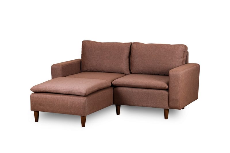 Lungo  Soffa m. Divan 4-sits Ljusbrun - Möbler - Vardagsrum - Soffor - Divansoffa & schäslong